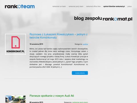 Rankoteam.pl - blog pracowniczy