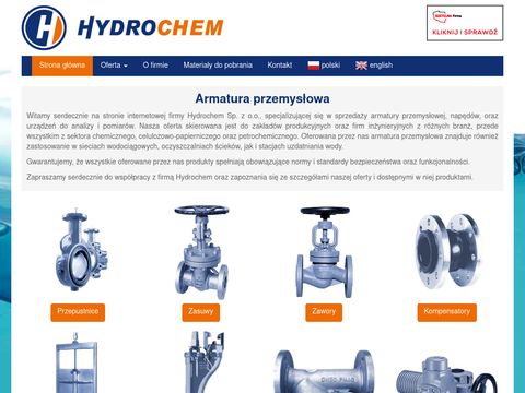 Hydrochem.com.pl armatura przemysłowa