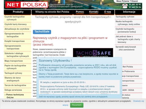 Netpolska.com czytniki tachografów cyfrowych