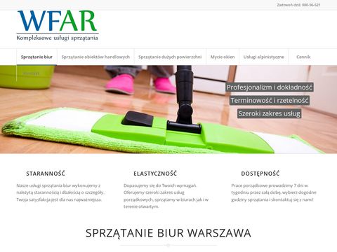 Wfar.pl sprzątanie w biurach w Warszawie