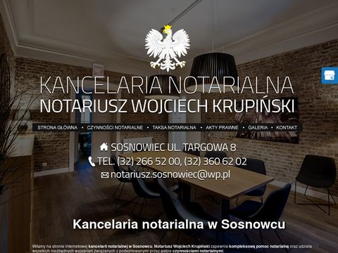 Krupiński Wojciech kancelarie notarialne Sosnowiec