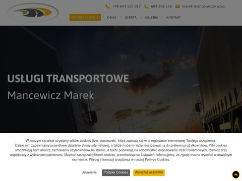 Transport-mancewicz.pl usługi transportowe Podlasie