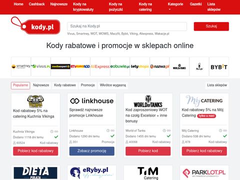 Kody.pl - kody rabatowe i kupony promocyjne