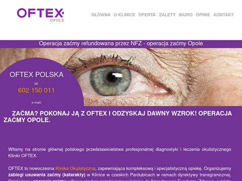 Oftex Opole zaprasza osoby z problemem zaćmy