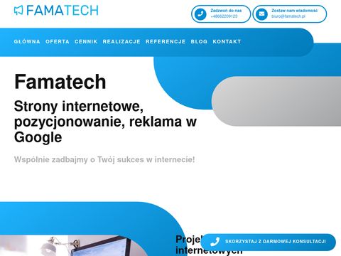 Famatech.pl projektowanie stron internetowych