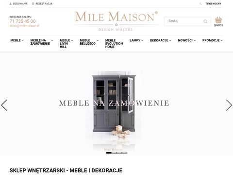 MileMaison.pl sklep z wyposażeniem wnętrz