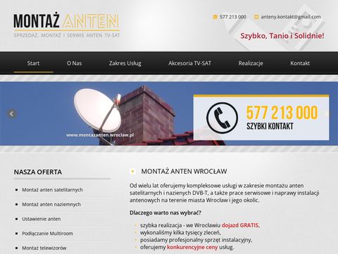 Instalacja anten Wrocław