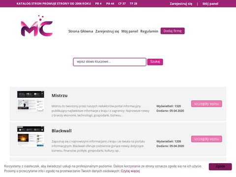 Katalog.mcportal.pl baza firm oraz katalog stron www