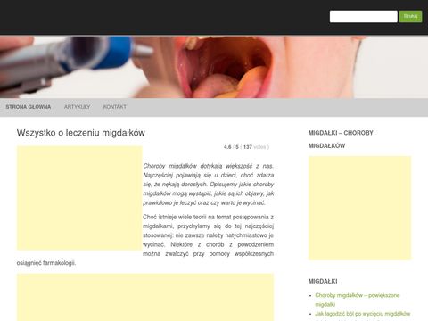Migdalki.net.pl zapalenie migdałków