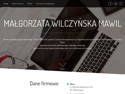 Mawil Warszawa tłumacze niemiecki Ursynów