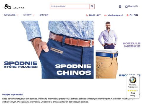 E-spodnie.pl chinosy męskie