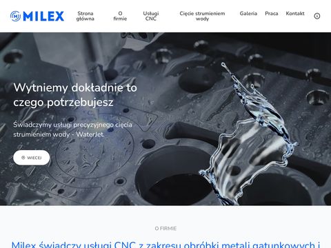 Milex.net.pl usługi CNC