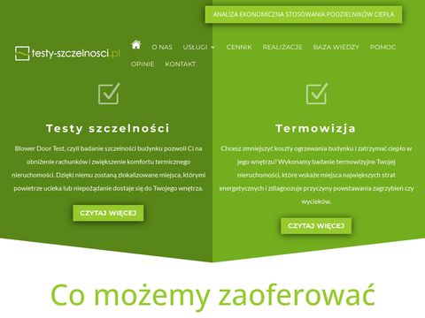 Testy-Szczelnosci.pl blower door test