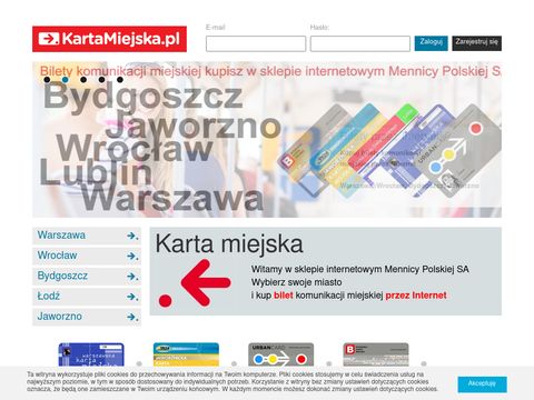 Kartamiejska.pl komunikacja miejska