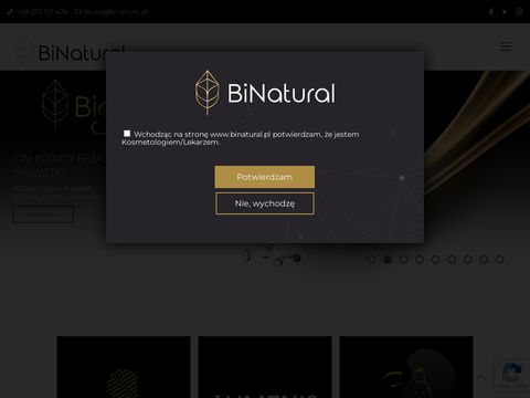Binatural.pl sprzęt do gabinetów kosmetycznych