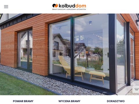 Kolbuddom.pl bramy garażowe, ogrodzenia, drzwi okna