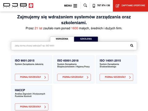 Djb-doradztwo.pl wdrażanie systemów ISO 9001