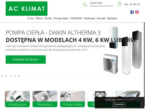 AC KLIMAT Montaż klimatyzacji Łódź