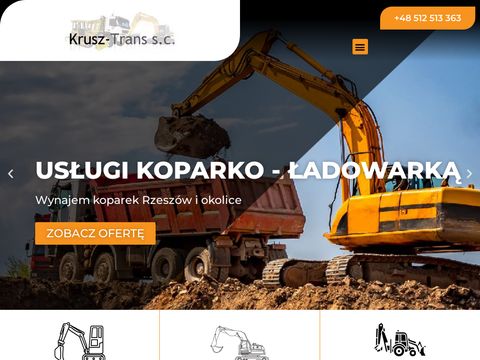 Krusz-trans.com.pl - prace ziemne Rzeszów