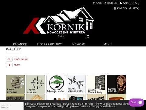 Kornikdesign.pl dizajnerskie dodatki do domu