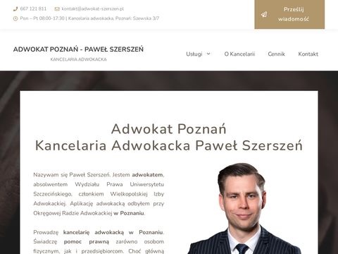 Adwokat-szerszen.pl kancelaria adwokacka Poznań