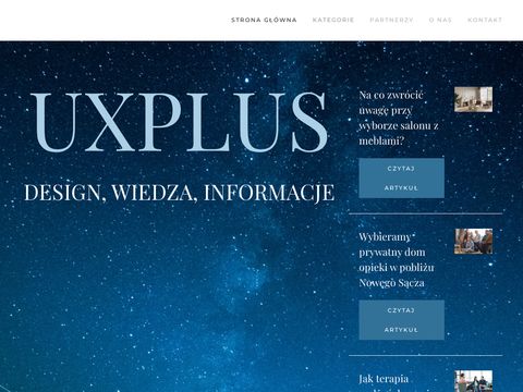 Uxplus.pl - design wiedza informacje blog
