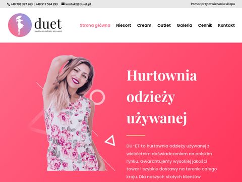 Du-et.pl odzież używana Olsztyn