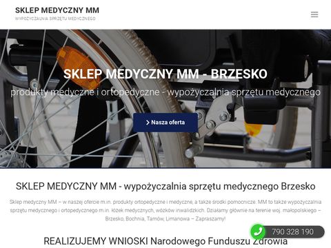 Sklepmedycznymm.pl wypożyczalnia łóżek Brzesko