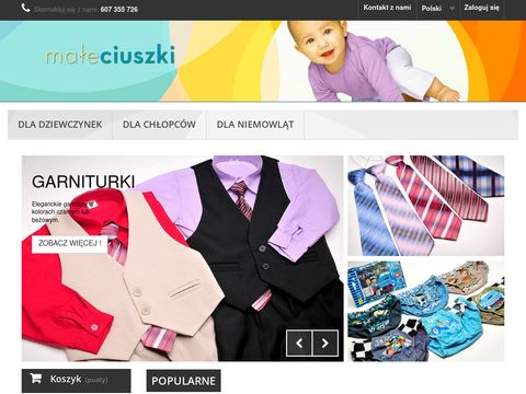 Maleciuszki.com.pl - ubrania dla małych dzieci