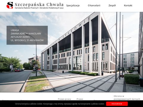 Wchwala.com.pl prawnik w Krakowie