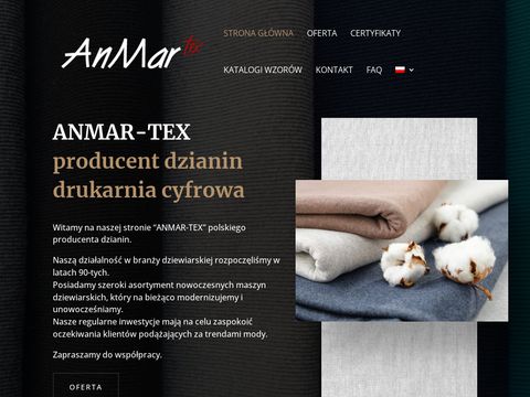 Anmartex.pl dzianiny dresowe