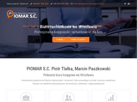 Piomar-ksiegowosc.pl usługi księgowe Wrocław