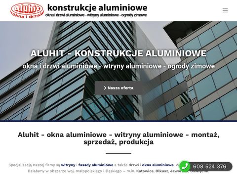 Aluhit - fasady, witryny, okna i drzwi aluminiowe