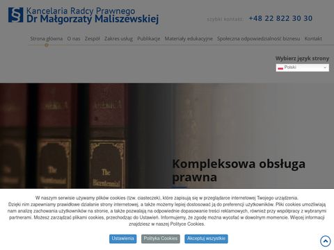 Radca Prawny Dr Małgorzata Maliszewska