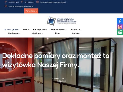 Szklarzokuniew.pl kabiny prysznicowe Warszawa