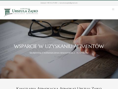 Urszulazajko.pl kancelaria adwokacka Białystok