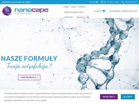 Nanocape - hydrofobizacja