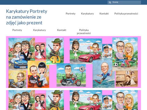 Galeria-krakowska.com prezenty karykatury