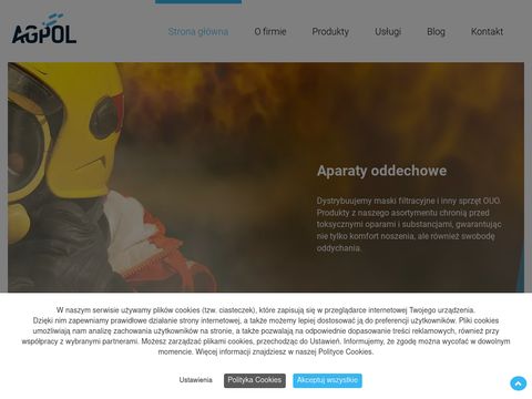 Agpol - sprzęt ochronny maski pełnotwarzowe