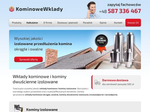 Kominowewklady.pl - komin izolowany