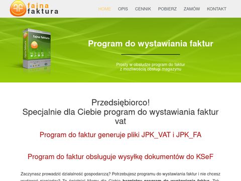 Fajnafaktura.pl program do faktur