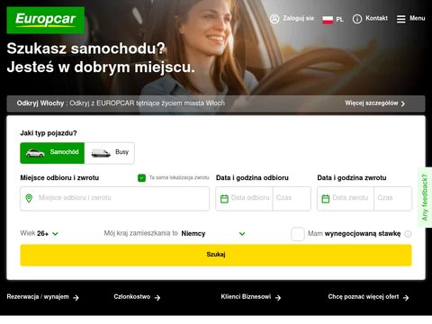 Europcar - wynajem samochodów