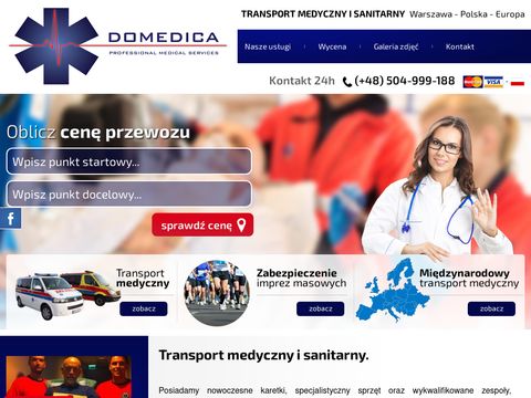 Domedica.pl Transport medyczny