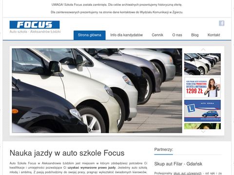 Autoszkolafocus.pl nauka jazdy Aleksandrów Łódzki