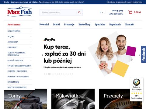 Max-fish.pl sklep online ze sprzętem wędkarskim