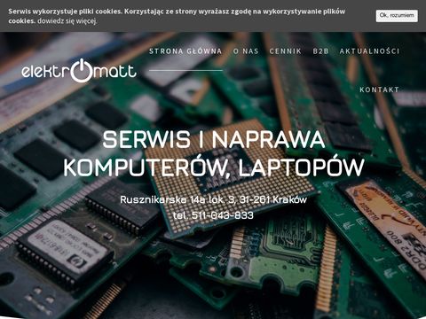 Elektromatt.pl naprawa komputerów Kraków
