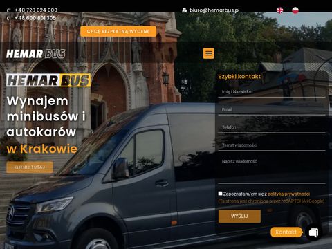 Hemarbus.pl - przewóz osób Kraków