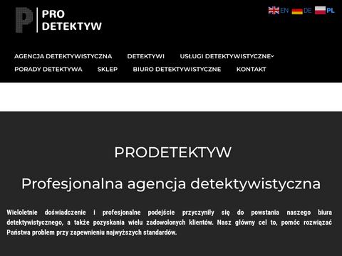Prodetektyw.pl agencja detektywistyczna