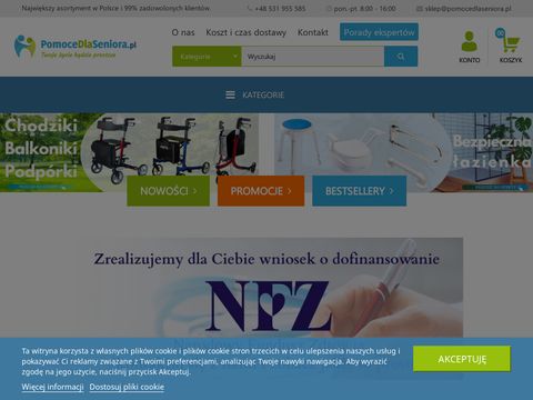Pomocedlaseniora.pl Produkty ułatwiające życie