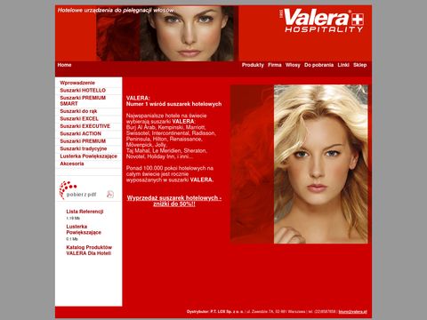 Valera.pl - suszarki hotelowe do włosów